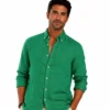 file_00000000244471f4bd557060d97a91ad Emerald Green Linen Shirt β Premium Relaxed Summer Fit