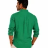 file_0000000067e87243ac01fdde4f38b8a3 Emerald Green Linen Shirt β Premium Relaxed Summer Fit